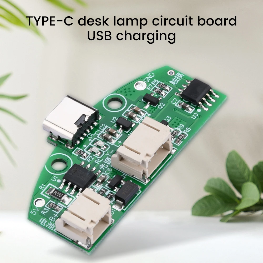 TYPE-C Desk Lamp Circuit Board Charging Lithium Battery Protection Control LED Protection Module Charging Touch Bi-Color Board