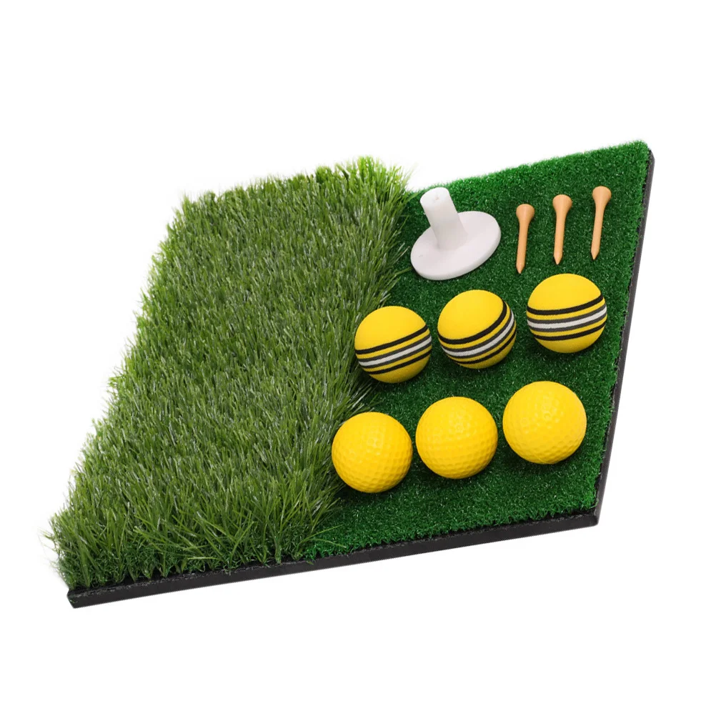 

1 Set Cut Shot Practice Mat Pp Nylon Grass Eva Material Indoor Outdoor Golf Swing Training Pad Portable Golfing Practice Mat