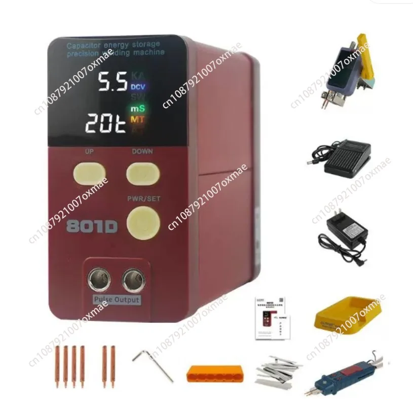 801D  Capacity Spot Welding Machine 14500KW Battery Welder Spot Welder 0.2mm Pure Nickel Welding 0.1-0.35mm 1800A