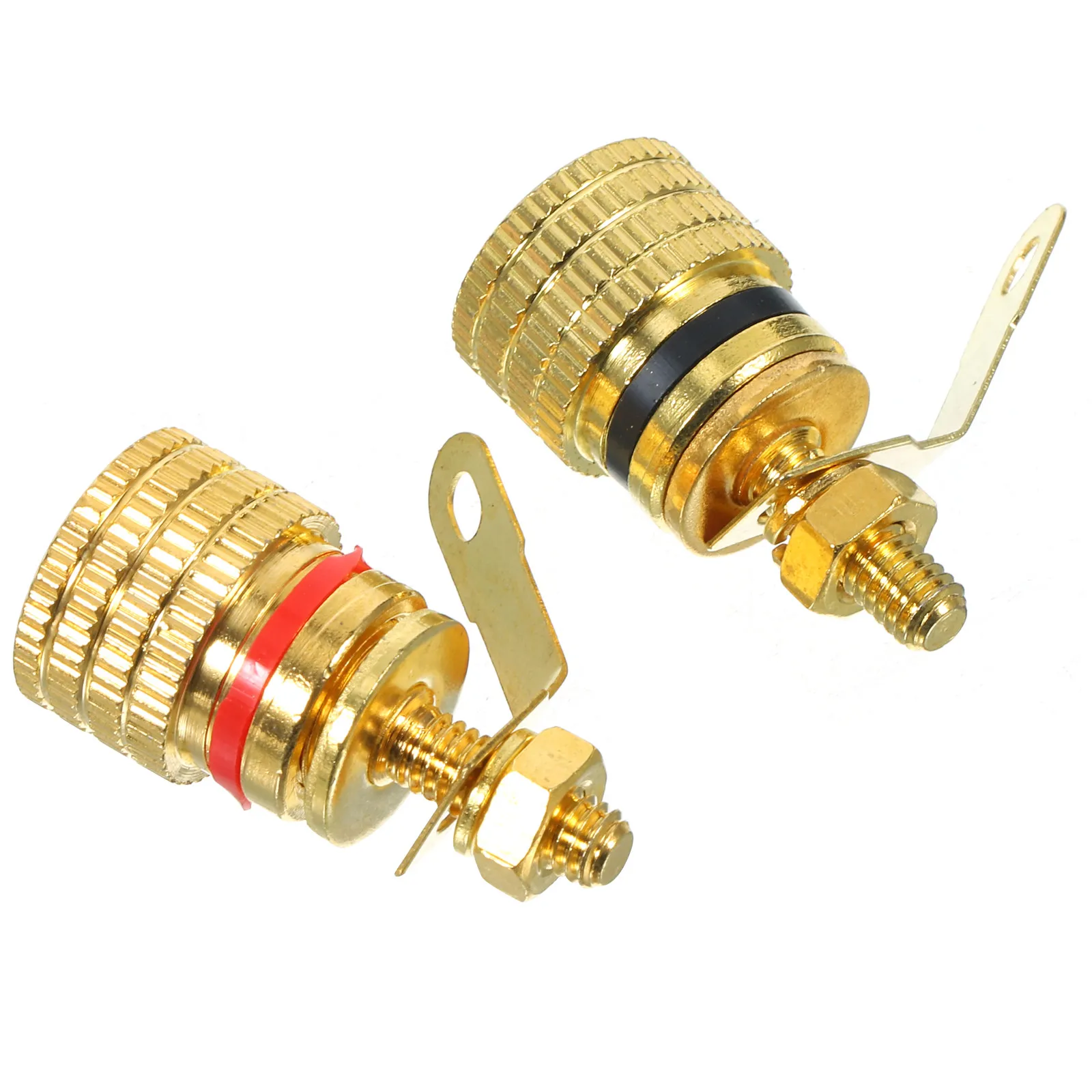 Banana Jack Binding Posts 2 Pack High Performance Speaker Amplifier Loudspeaker Terminal Connectors
