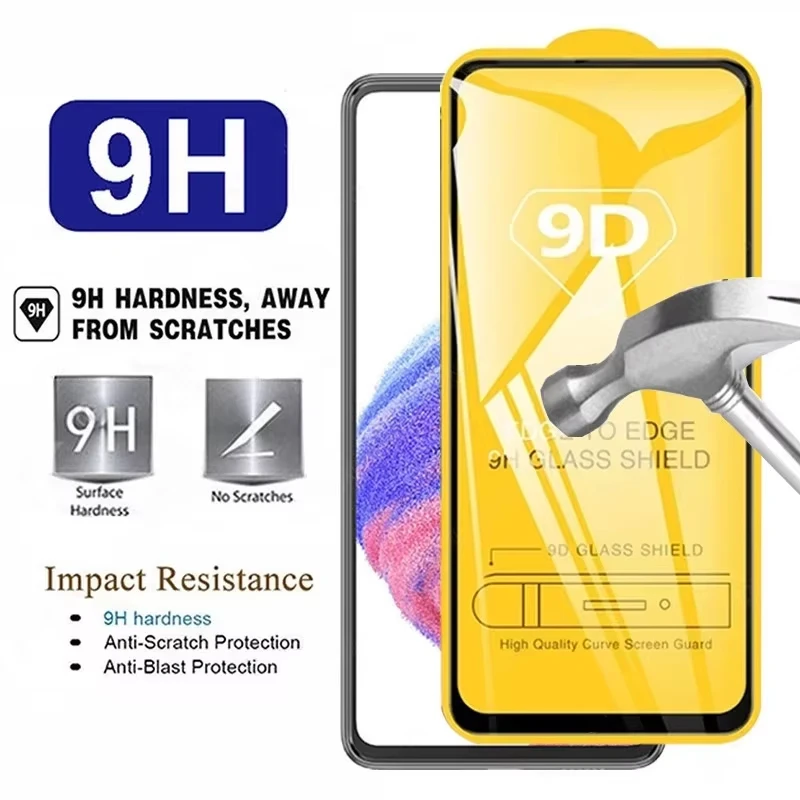 

9D Tempered Glass For Samsung S25 Ultra S24 S23 Plus S22 S21 S20 FE Galaxy M52 5G M32 M51 M31S M21 J8 J7 J6 Screen Protector