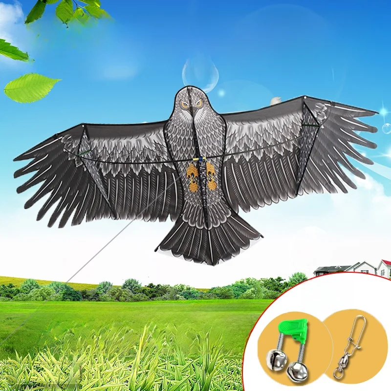 Cometa Tradicional de Weifang con Forma de Águila, Fácil de Volar, Estilo de Dibujos Animados, con Rueda de Línea, Apta para ...