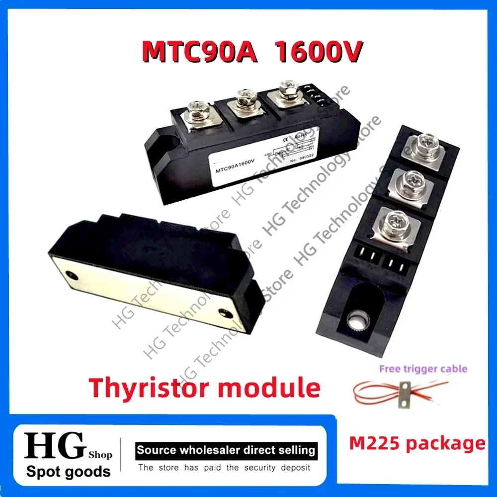 Original new Thyristor module 90A MTC90A1600V MTC90-16 Thyristor soft start electric heating special M225 package