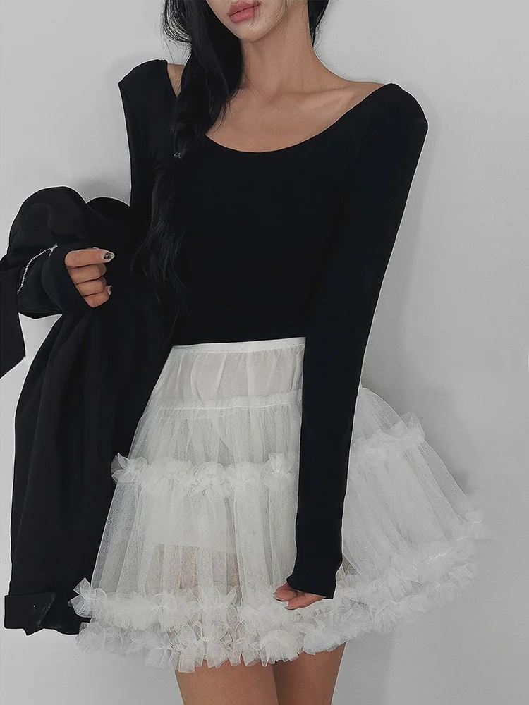 Romantic Sweet ARNOPAN  Skirt A-Line Flared Skirt Heavy Embellished Wood Grain  Princess Style Static-Free Lined Poly...