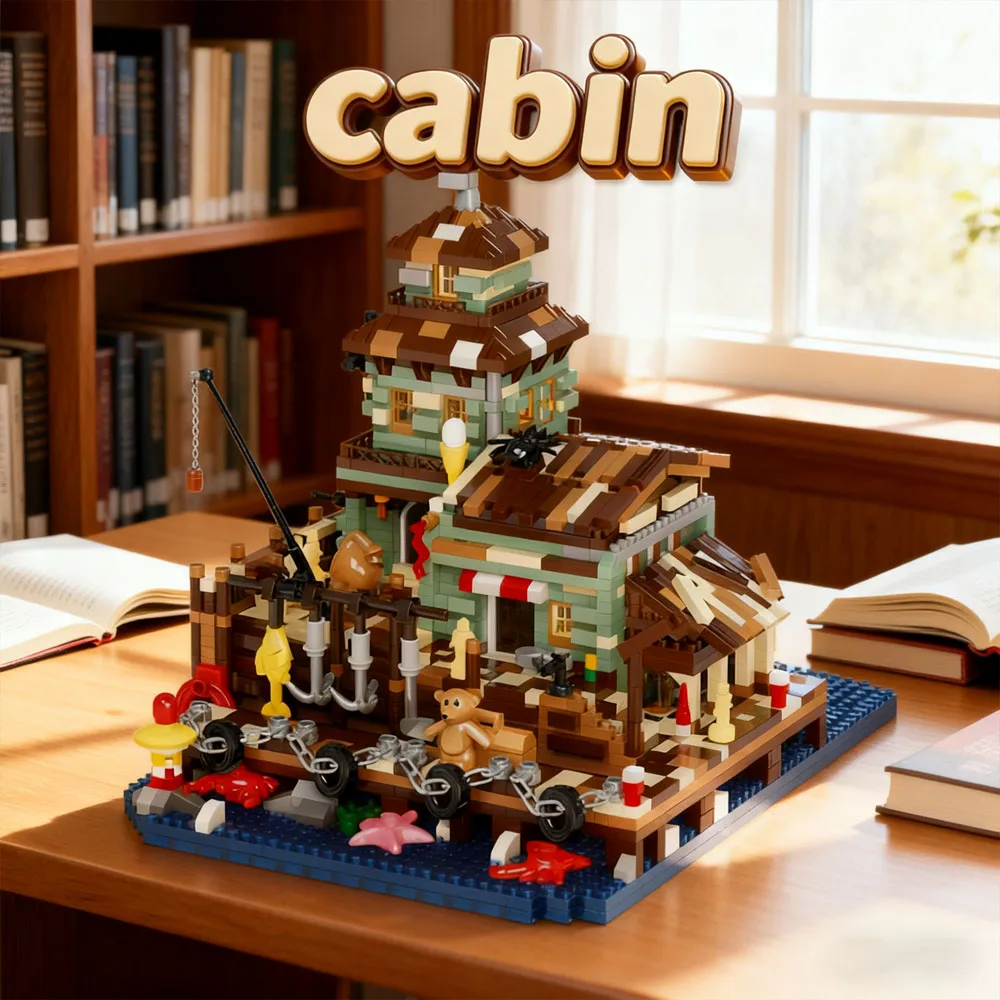 

Mini Bricks 2560pcs Detective's House MOC Model Building Blocks Set Create Adorable for Room Decoration Perfect Birthday Gifts