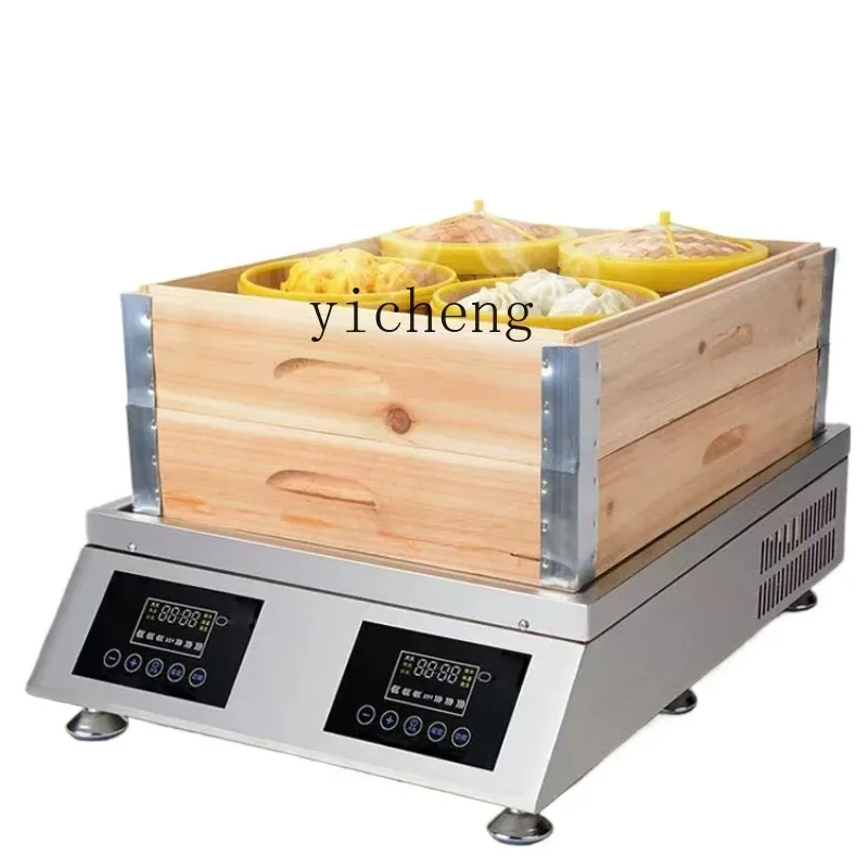 Dq-20  Steam Buns Furnace Commercial Steam Oven Snack Breakfast Shop Multi-Function Stew Stove Glass