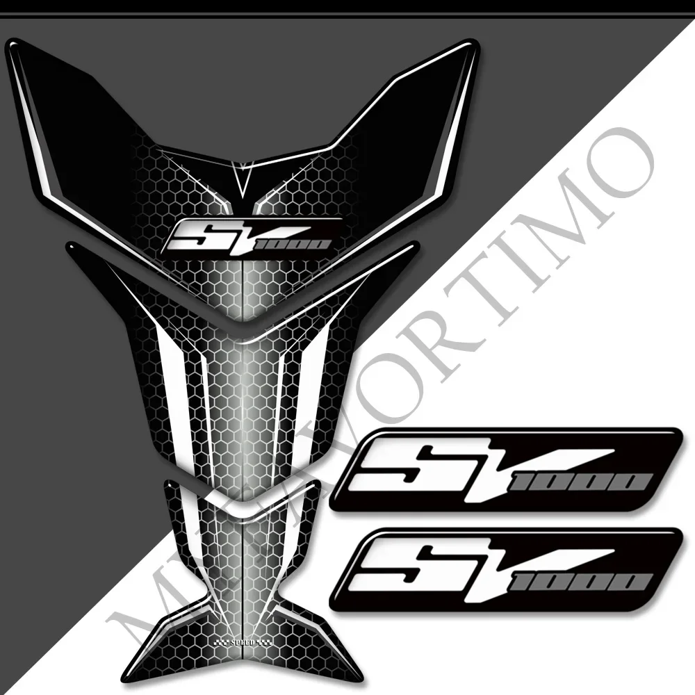 3D Adesivo Decalque para a Motocicleta Tanque Pad, Fuel Protector, Anti-Scratch, Protetor de Joelho, Acessórios Decorativos, Suzuki SV1000S, SV 1000 S, SV1000