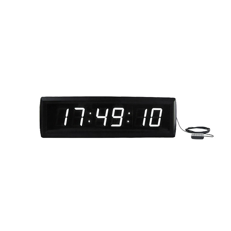 Modern GPS Wall Clock with Digital Timer, Red and White Character Display, Sturdy Aluminum Alloy Material, Wall Mounted