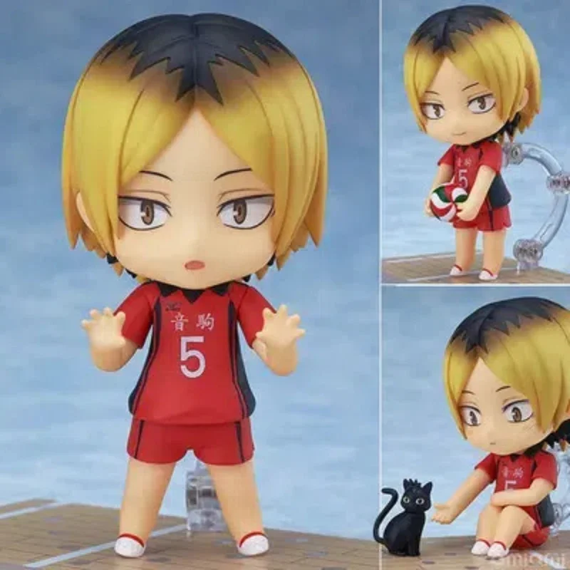 10 سنتيمتر أنيمي Haikyuu Kozume Kenma Q نسخة kawaii المشتركة استبدال عمل أرقام بولي كلوريد الفينيل نموذج تمثال زخارف مكتب دمية لعبة الهدايا