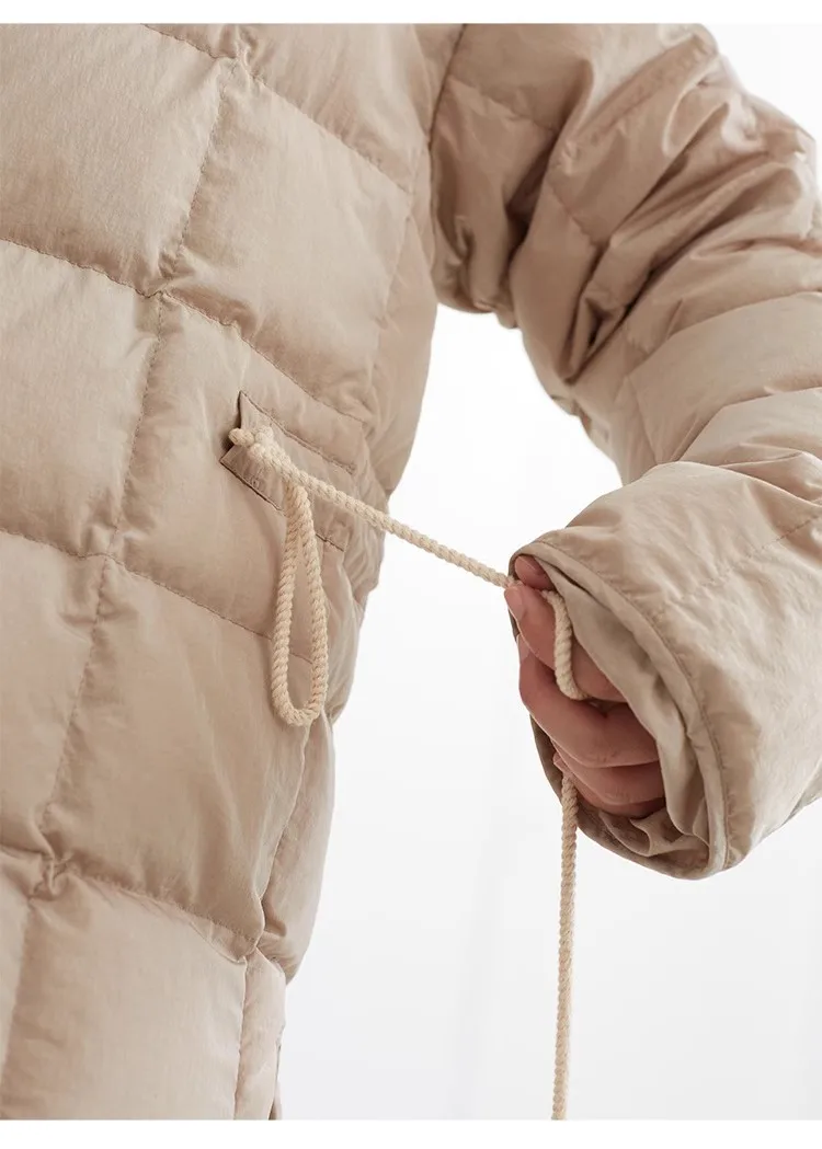 Lightweight Style~ Goose down Jacket for Petite Women, Autumn and Winter Coat, Casual Loose Fit, Versatile Warm Top for Women