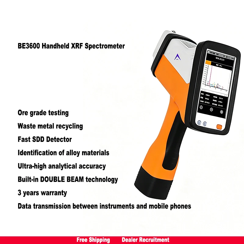 Bullzeyendt BE3600 Handheld XRF Precious Metal Analyzer Alloy Analyzer X-ray Fluorescence Spectrometer with SDD Detector