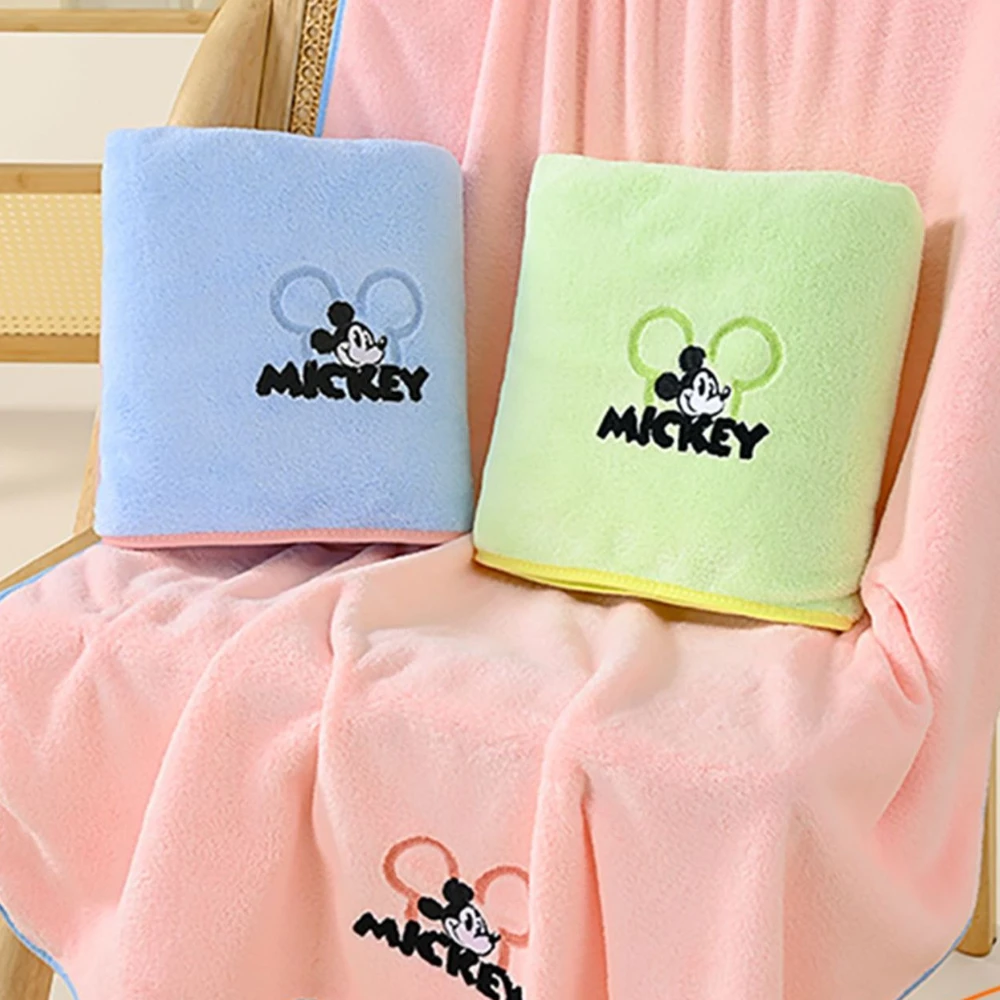 

Новинка 2025 года, хит продаж, банное полотенце из кораллового флиса Disney для увеличения утолщения, мягкое и приятное для кожи милое банное полотенце с Микки