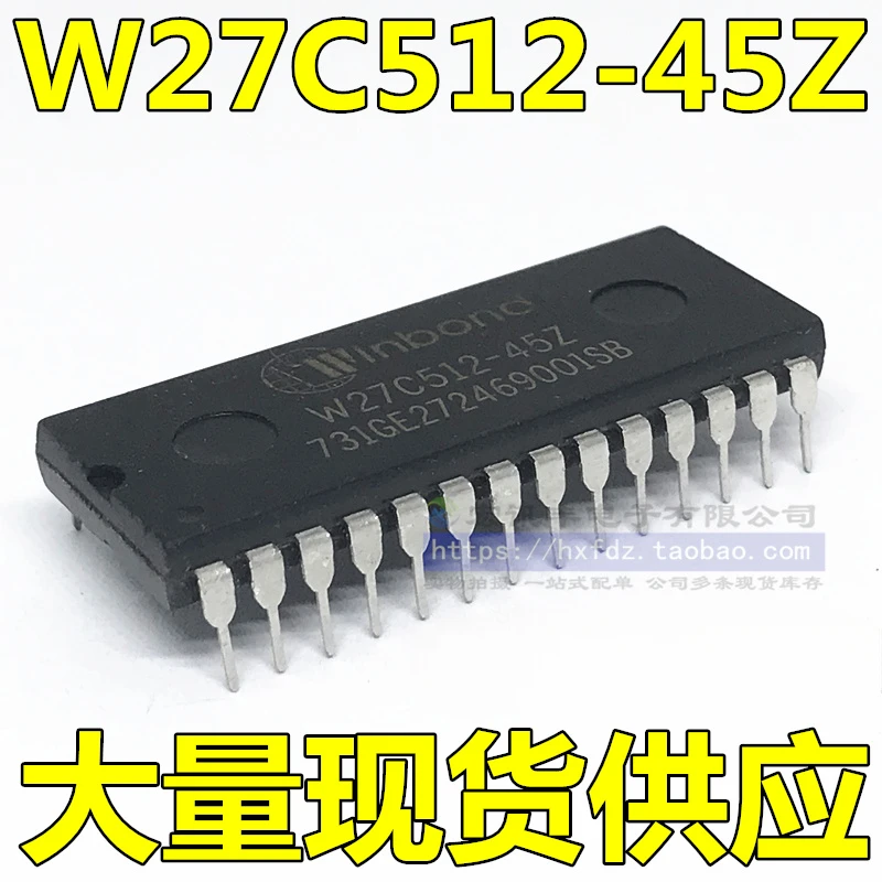 10PCS/brand new W27C512-45Z W27C512-45 memory directly inserted DIP28