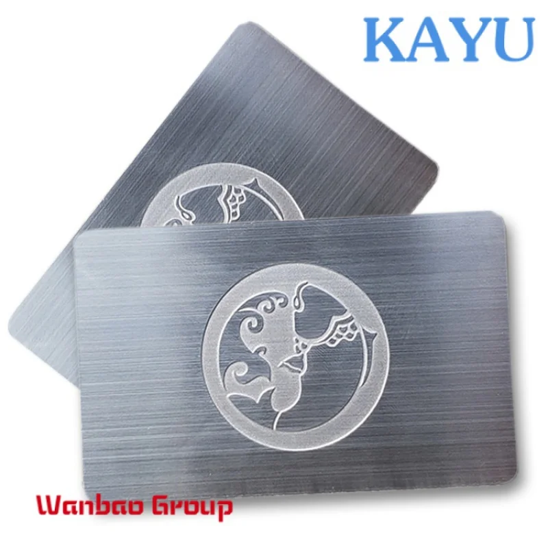 Custom  Custom Luxury Printing Engraved Name Logo Laser Cut VIP Business Metal Card for Promotion