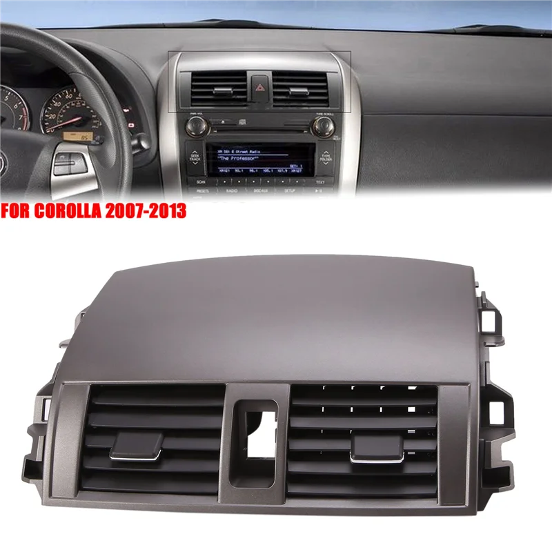 Car Dashboard A/C Air Conditioning Vents Trim Insert Outlet Panel Grille Cover for Toyota Corolla Atis 2007-2013