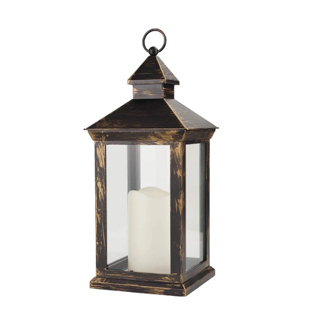 

Lawn Lamp Solar Retro Lantern Vintage Decorative LED Outdoor Garden Balcony Pathway Lighting