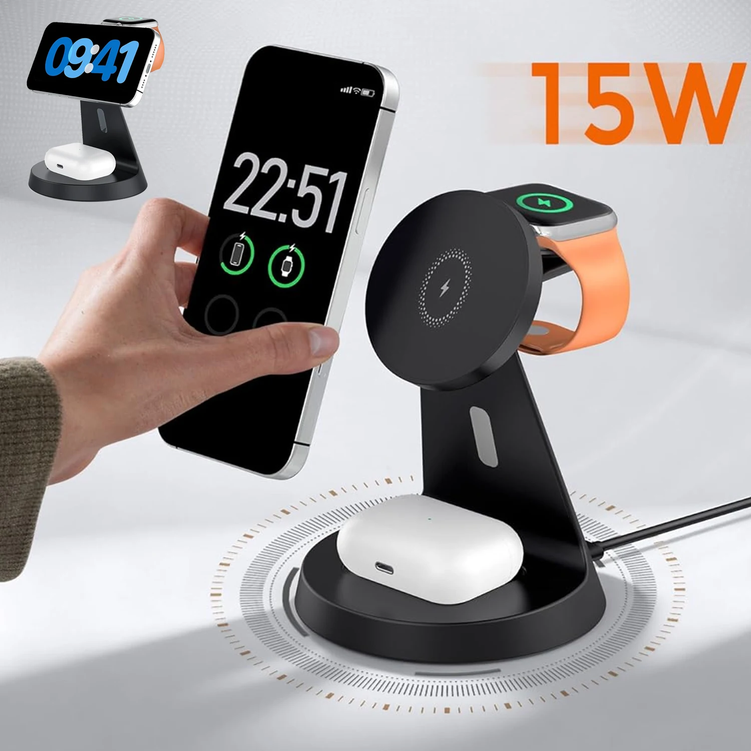 3 In 1 Wireless Cha…