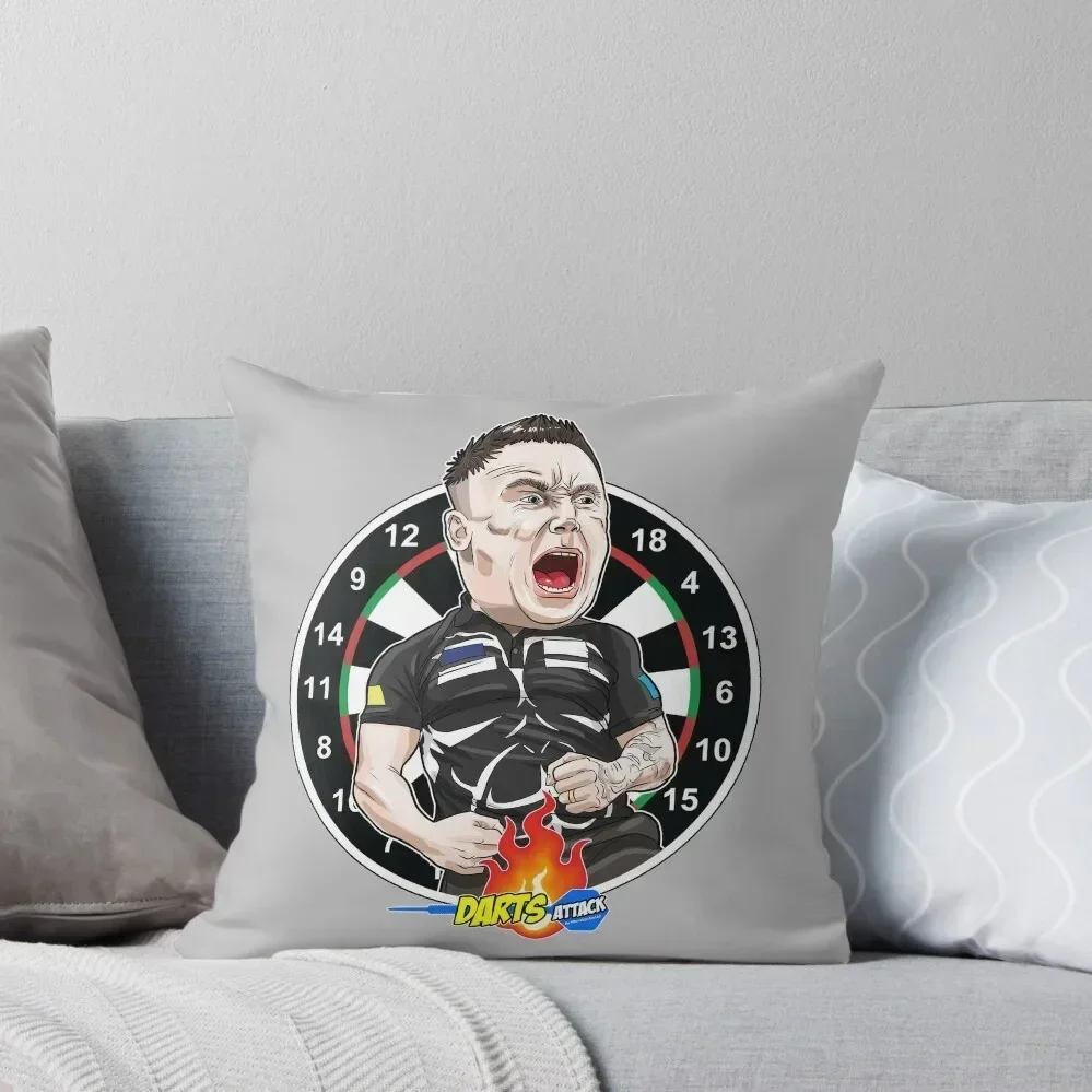 Caricatura Gerwyn Price by Darts Attack Throw Pillow ornamental pillows Cushions Home Decor Anime pillow