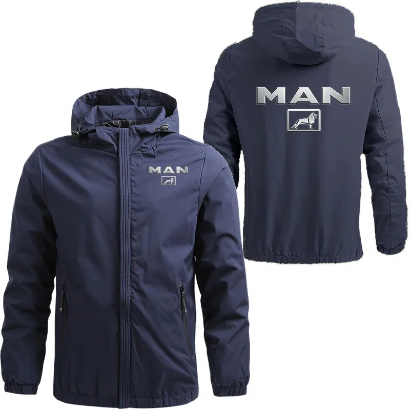 M-5XL Men's Jacket Truck MAN Printed Large size Outdoor Recreational Sports Bomber Jacket can be customized for men and women