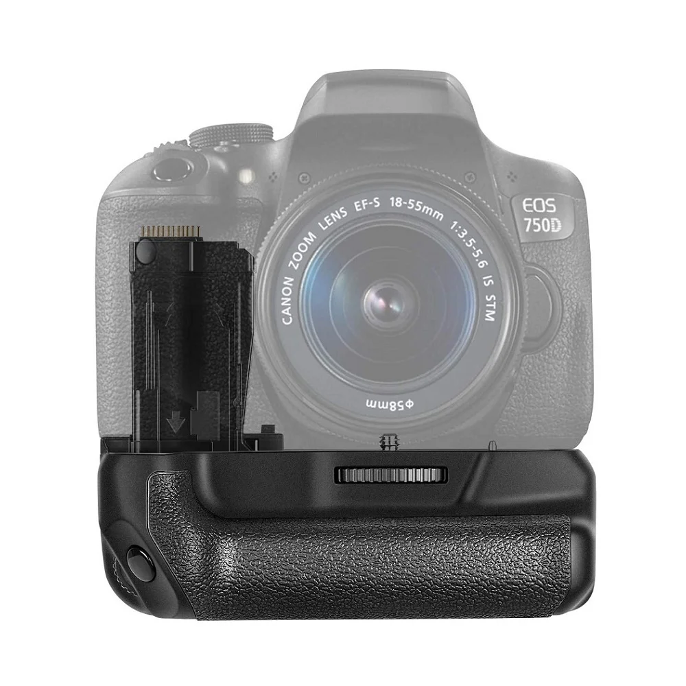 Mcoplus pegangan baterai vertikal BG-760D untuk Canon EOS 760D 750D IX8 T6S T61 kamera DSLR sebagai LP-E17