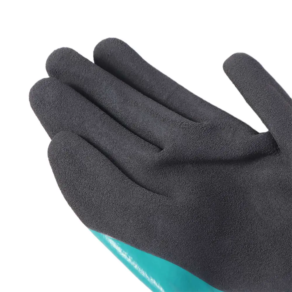 1Pair Reusable Safety Work Gloves Labor Protection Anti-Skid Rubber Cleaning Gloves Anti Cutting Oil Resistant