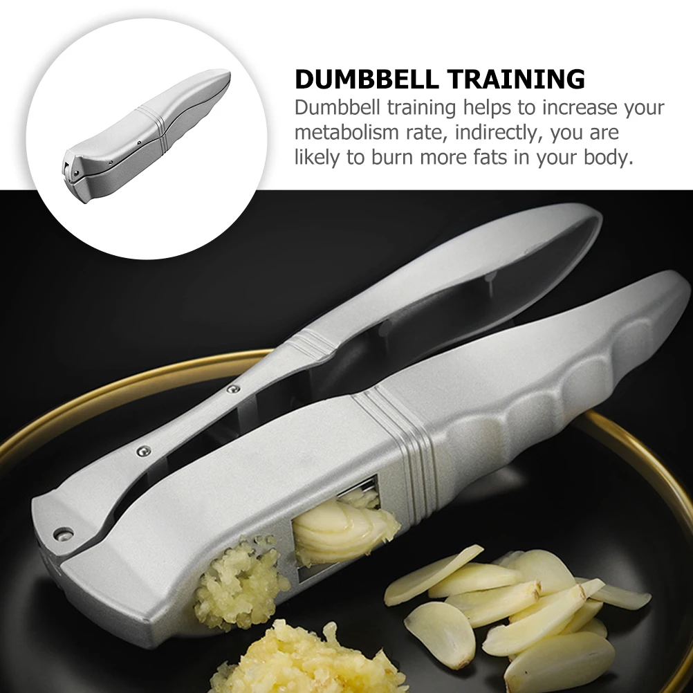

Manual Garlic Crusher Aluminum Alloy Press Kitchen Gadget Minced Garlic Masher Tool Household Food Processor
