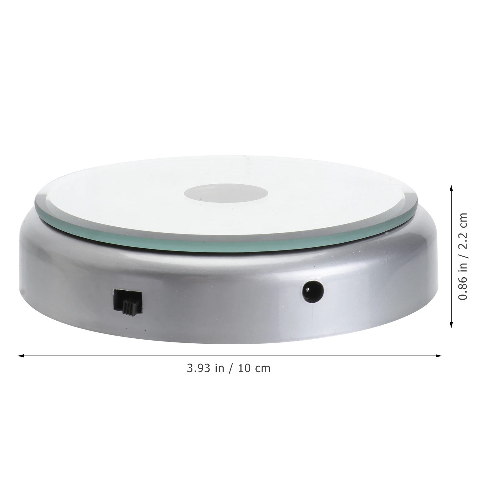 

9cm Round Glowing Light Base 4 LED Colorful Crystal Luminous Lamp Holder Wedding Themed Party Desktop Ornament