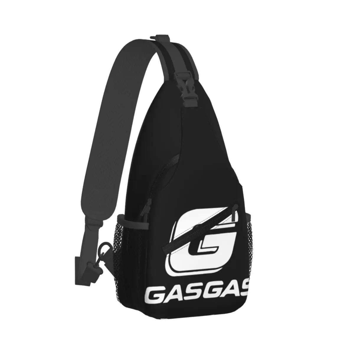 

Gasgas Motorcycle Crossbody Sling Bags Printed Chest Bag Moto Shoulder Backpack Daypack for Hiking Travel Camping Satchel