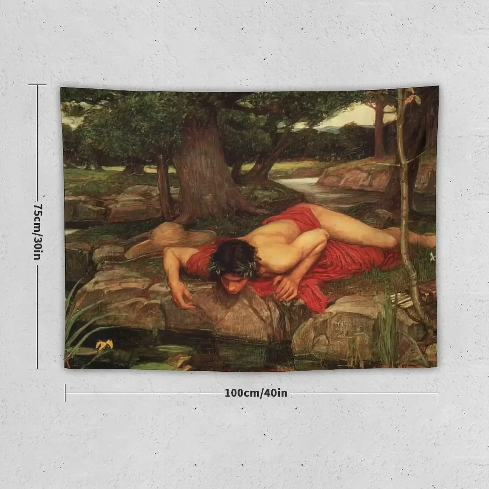 Echo And Narcissus by John William Waterhouse Tapestry Room Aesthetic Room Decorations Aesthetic Tapestry