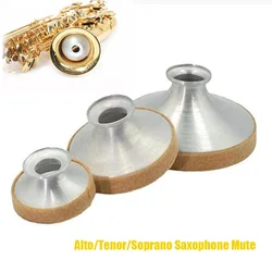 High Quality Alto Tenor Soprano Aluminum Alloy Saxophone Mute Saxophone Muffler  Woodwind Instrument Muffler Accessories