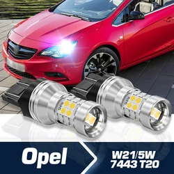 Luz de circulación diurna para coche, lámpara LED Canbus DRL W21/5W 7443 para Opel Adam Cascada Insignia A Corsa D E Astra J Meriva B Zafira C Vivaro, 2 unidades