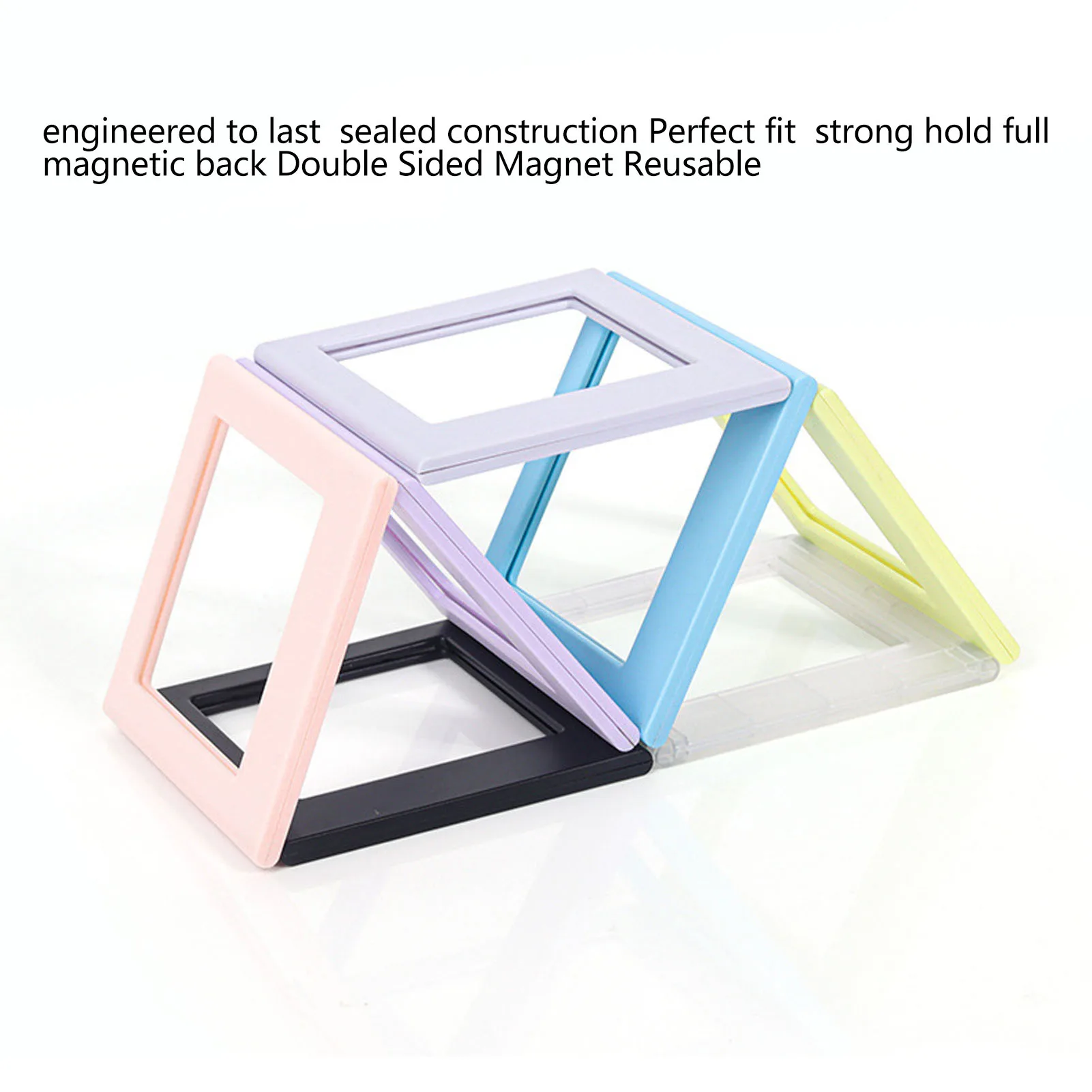 Magnetic Picture Frame Double Sided Magnet Photo Frame Magnetic Fridge Frames for Square