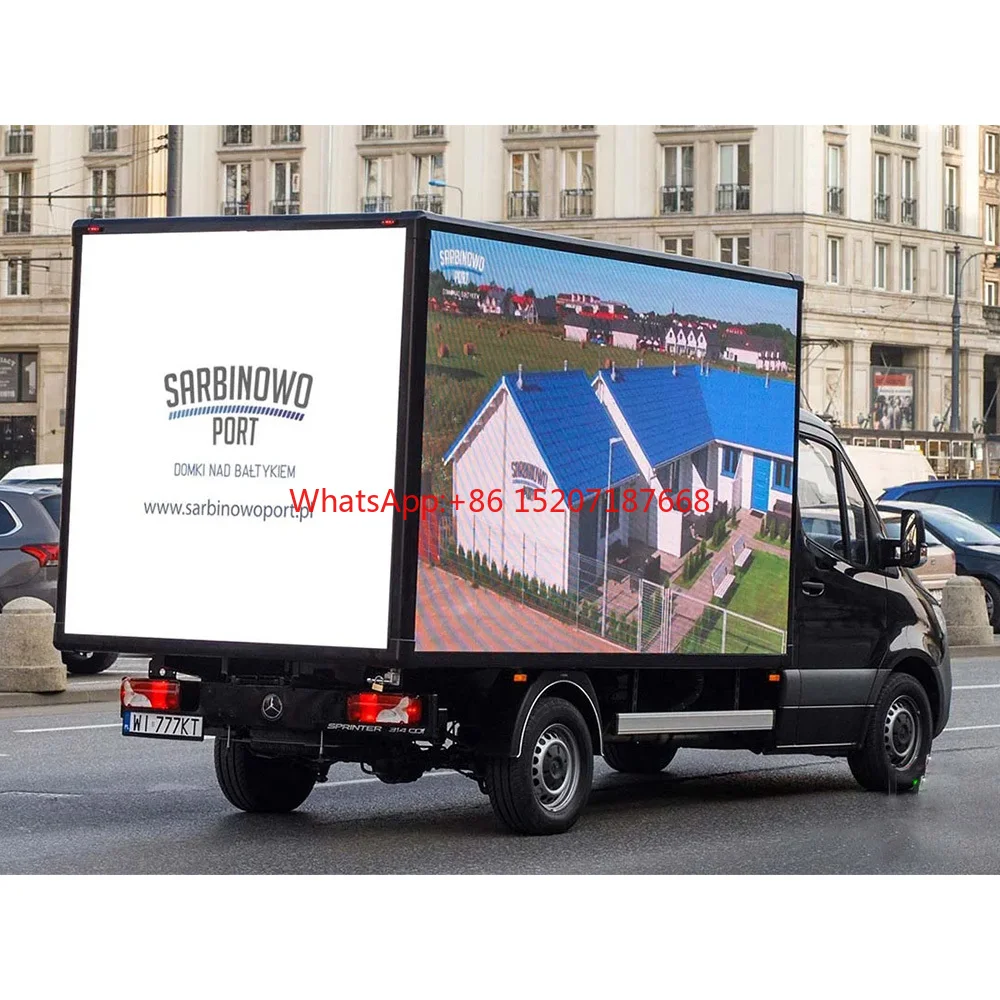 

P4 Waterproof High Brightness Outdoor Mobile 14 Foot Digital Advertising Led Billboard Signs Panel for Box Trucks Mount