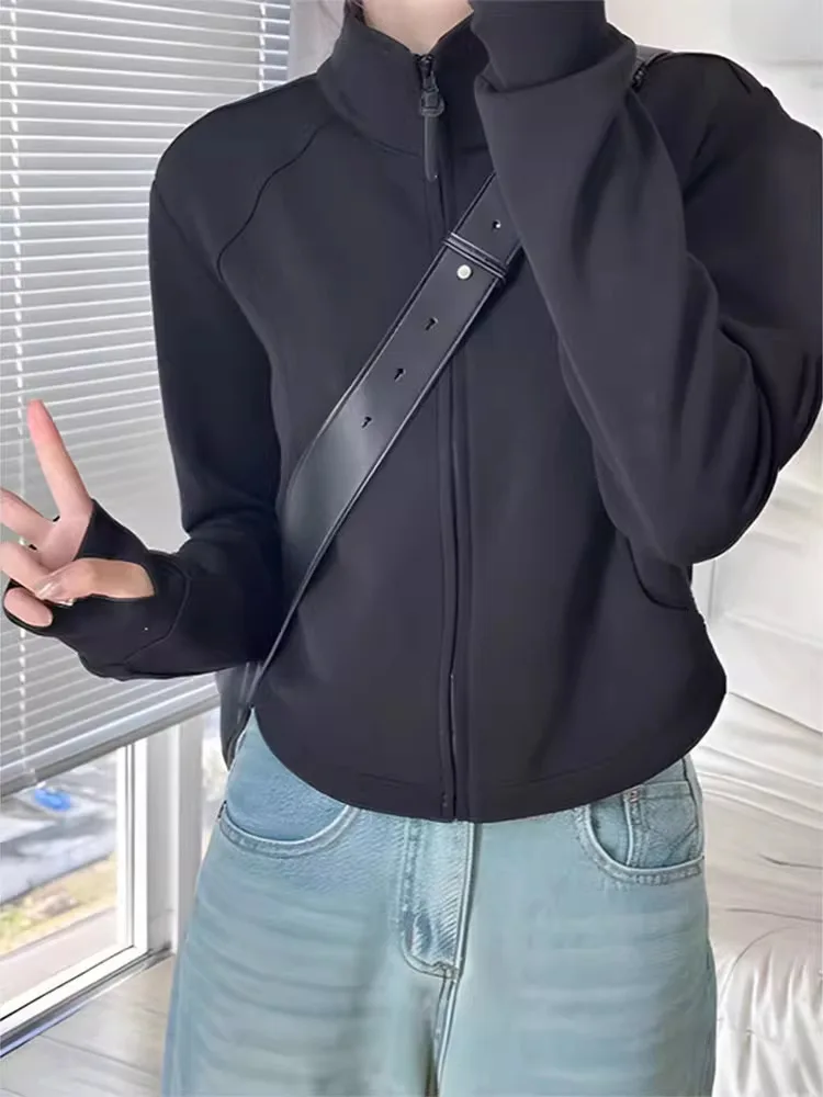 ort Zipper Strickjacke Sweatirt frauen Faionable Koreanische Sle Slim Fit Casual Oberbekleidung Frühling Herbst Neue Ankunft