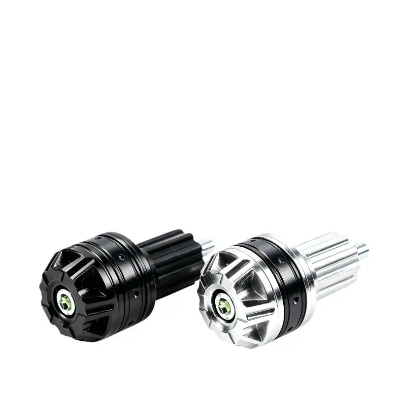 2PCS Corrosion Resistant CNC Aluminum Motorcycle Handlebar End Plugs 16-18mm Grip Caps for Long Distance Riding