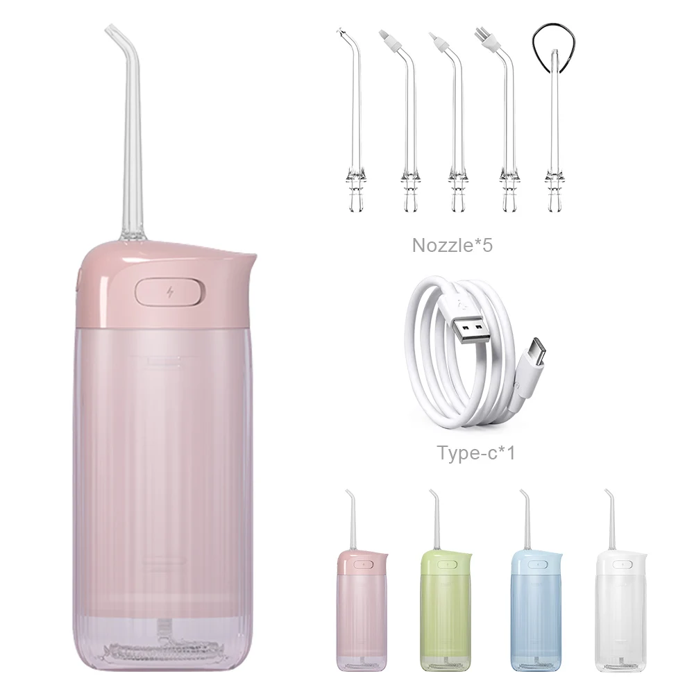 

STLF Portable Cordless Electric for Oral Irrigator Water Flosser Professional Teeth Cleaning Jet Foldable Mouth Clean Pla