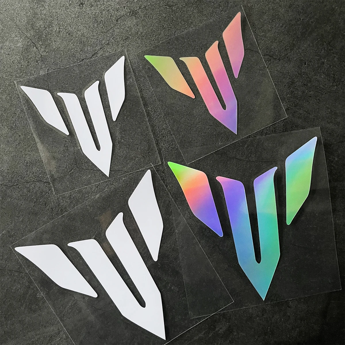 4PCS for MT V Logo Motorcycle Sticker Vinyl Reflective Waterproof Anti Scratch Decor Protect Sporty Modified Accessories Decal