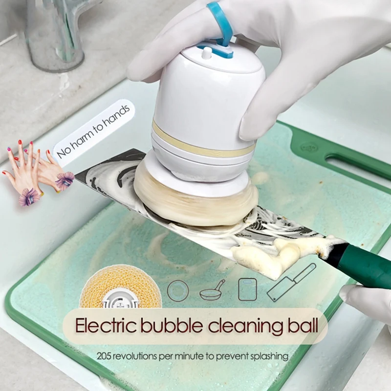 Electric Cleaning Decontamination Dishwashing Ball Eco-Friendly Magic Cleaning Balls USB Rechargeable Mini Dishwasher