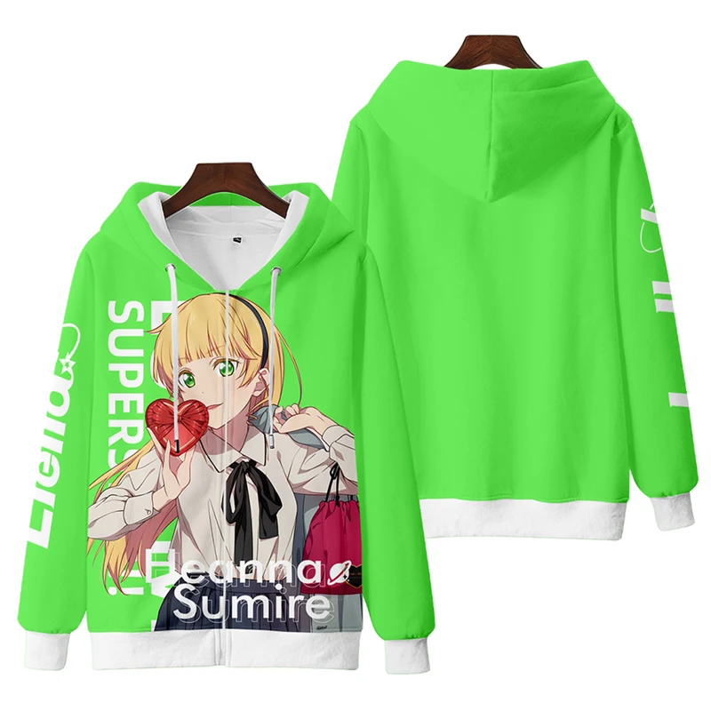 Anime Lovelive Superstar 3D Print Zip Up Women/Men Hoodie Sweatshirt Streetwear Hip Hop Cosplay Zipper Hooded Jacket Outerwear