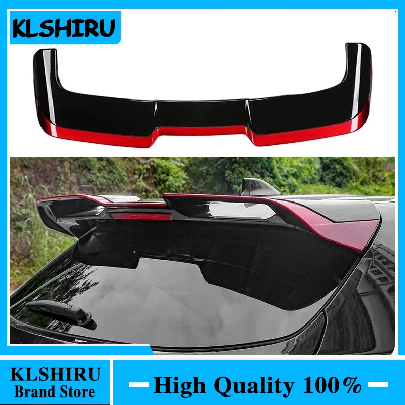 FOR Toyota Highlander 4th 2021-2024 New MC Mecha Shape Rear Trunk Spoiler Rear Wing Lip Carbon Fiber ABS Wing Spoiler Car Stylin 