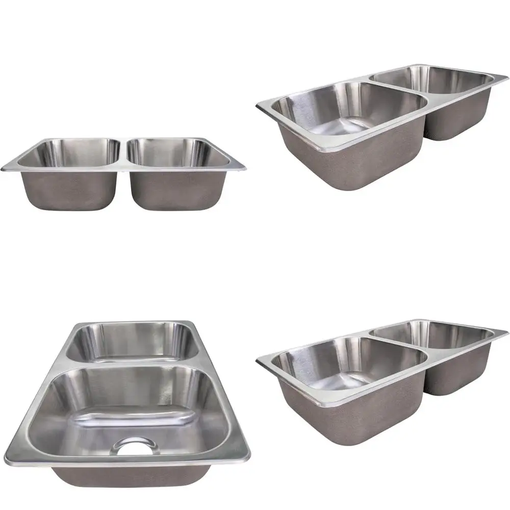 

27-дюймовая двойная кухонная мойка из нержавеющей стали для автодомов