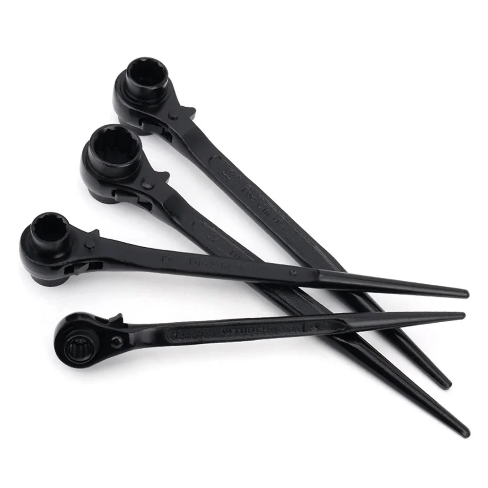 End Ratchet Wrench Tool 240-415mm Length For Car Maintenance For Machine Maintenance Rust-proof Useful Brand New