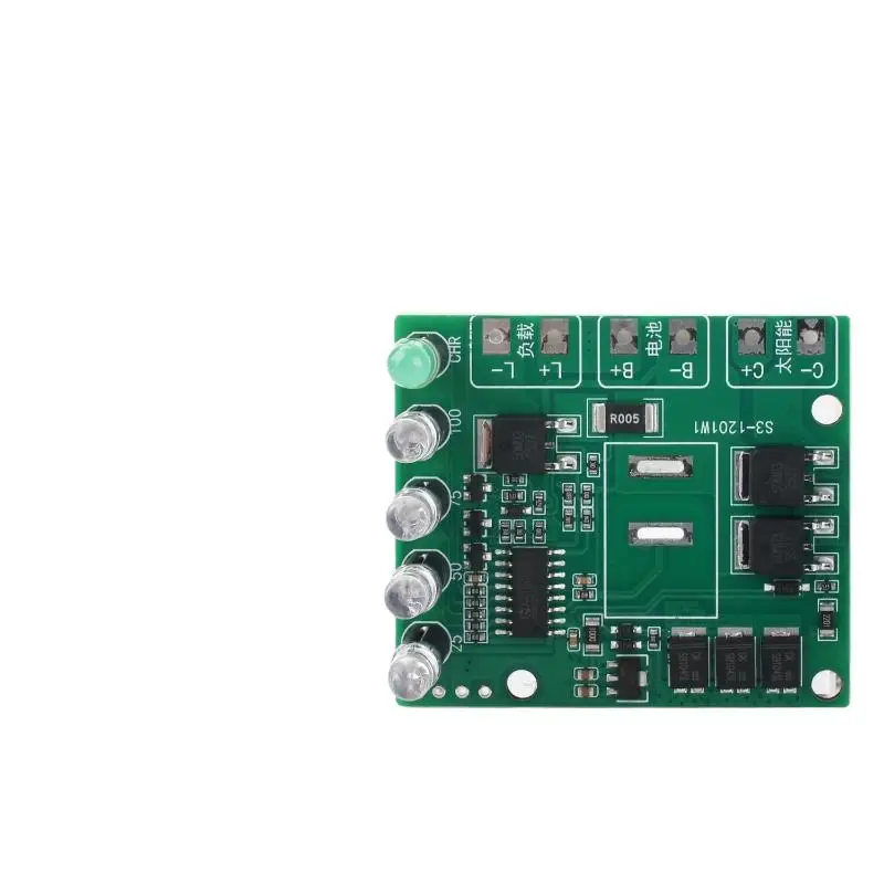 @*Solar Controller 12V 12A Reverse Polarity Protection Ternary Lithium Battery Charger Module for Home Solar Panel Kits