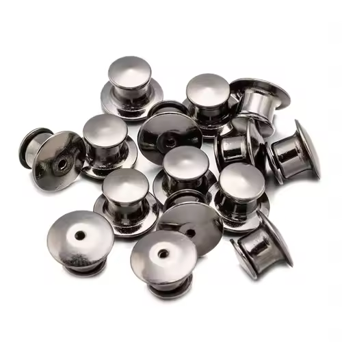 10/30/50 Pieces Locking Pin Backs Metal Pin Backs Locking Pin Keepers Locking Clasp For DIY Enamel Brooch Badge Jewelry Making - Image 8
