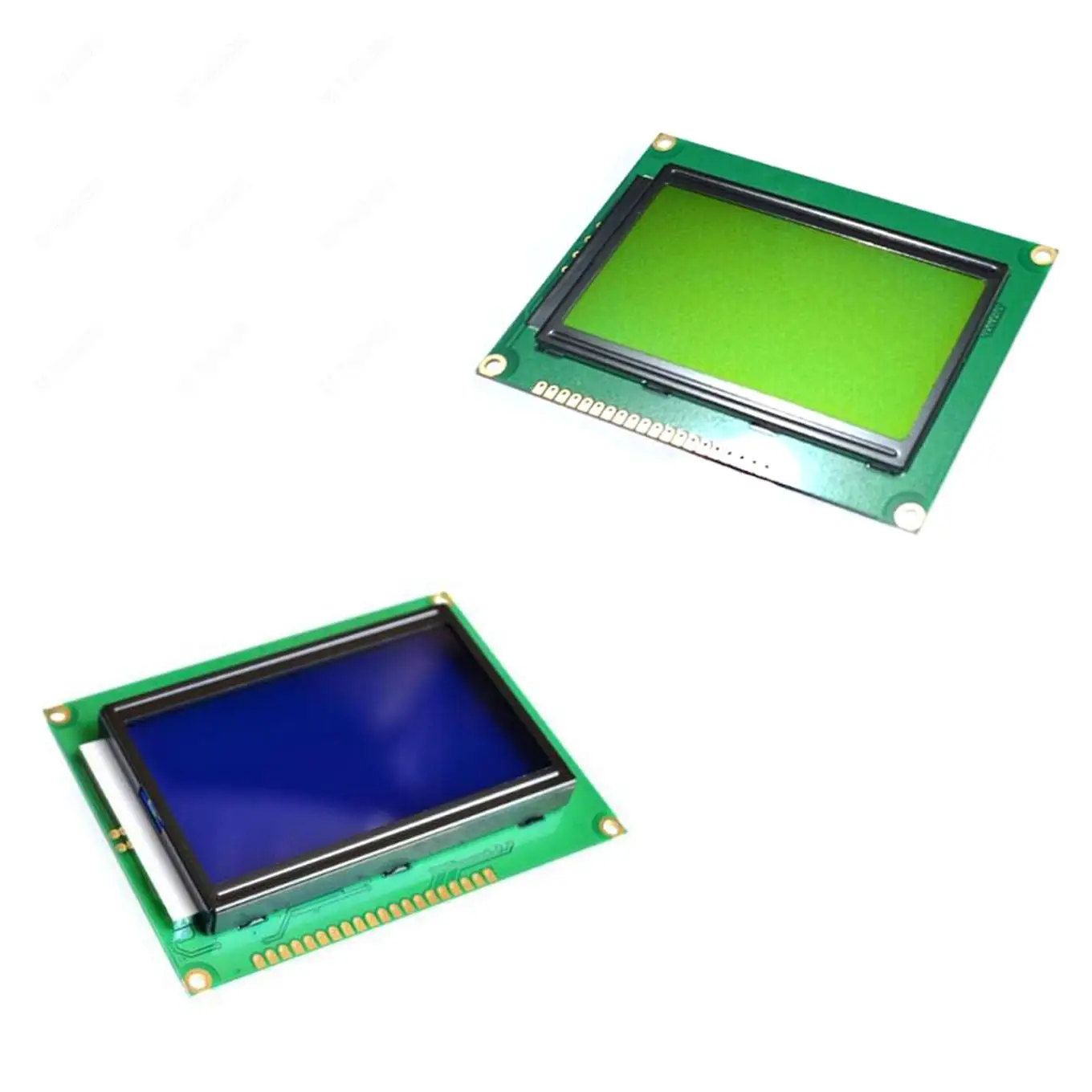 placa-lcd-amarelo-verde-tela-12864-128x64-5v-tela-azul-st7920-modulo-lcd-para-arduino-100-novo-original