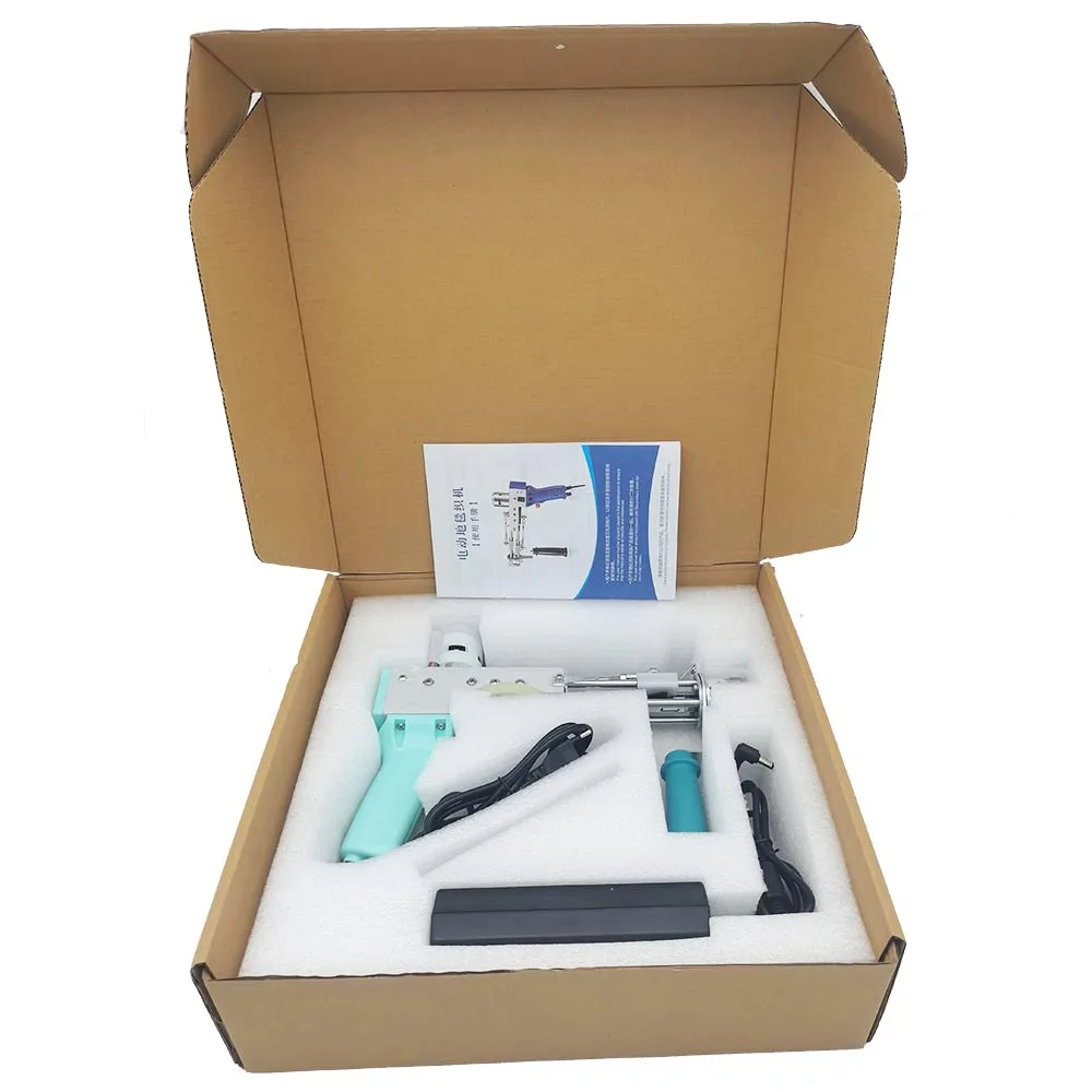 Electric Carpet Tufting Gun Hand Gun Weaving Machine Professional Flocking Machines Cut- Pile Device Industrial Embroidery Tool