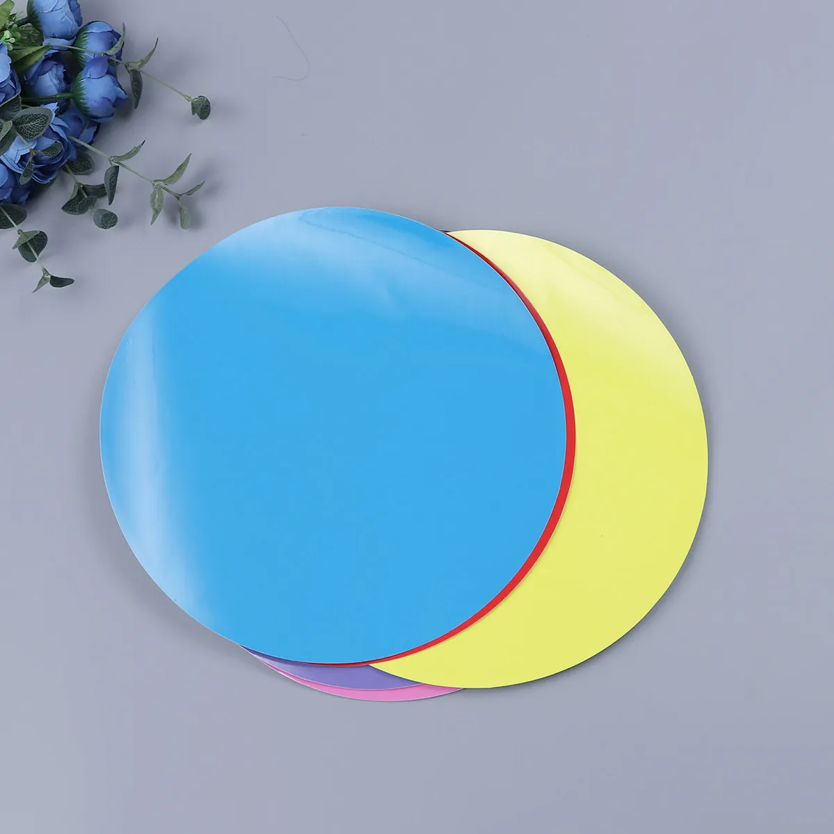 10Pcs Colorful Dry Erase Dot Decals Removable Vinyl Circles Adhesive Backing Easy Erase No Residue Classroom School Use