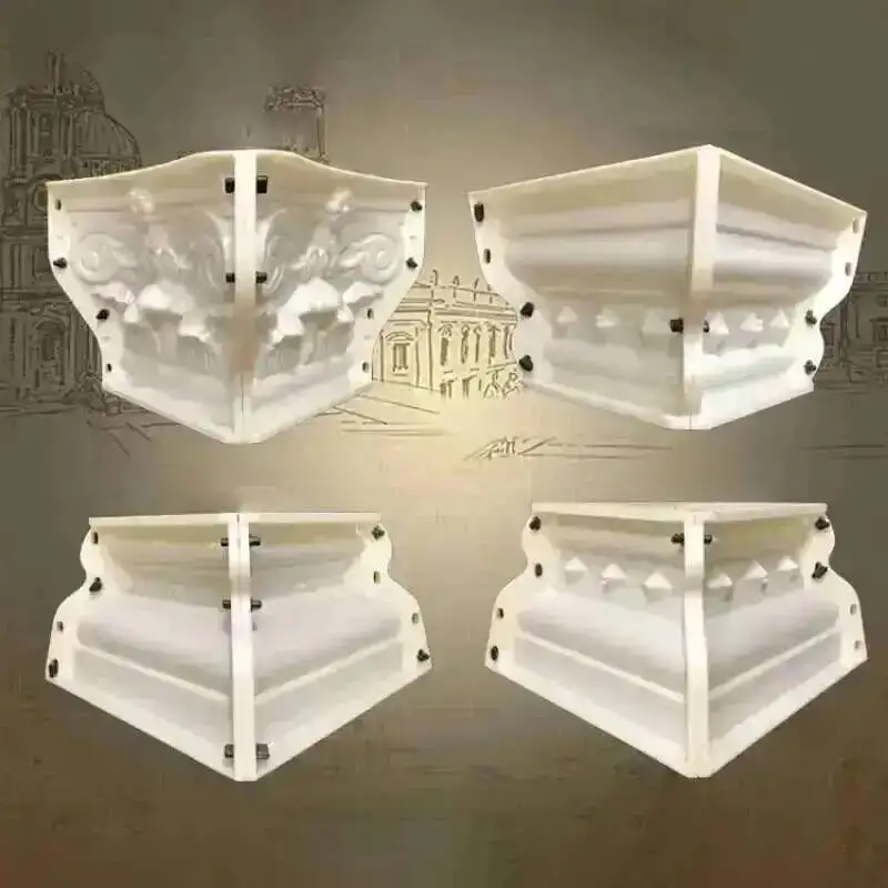 Plastic DIY Column Mold Household Roman Cement Garden Buildings for Cylindrical Square Closure European Balcony Decorative Molds