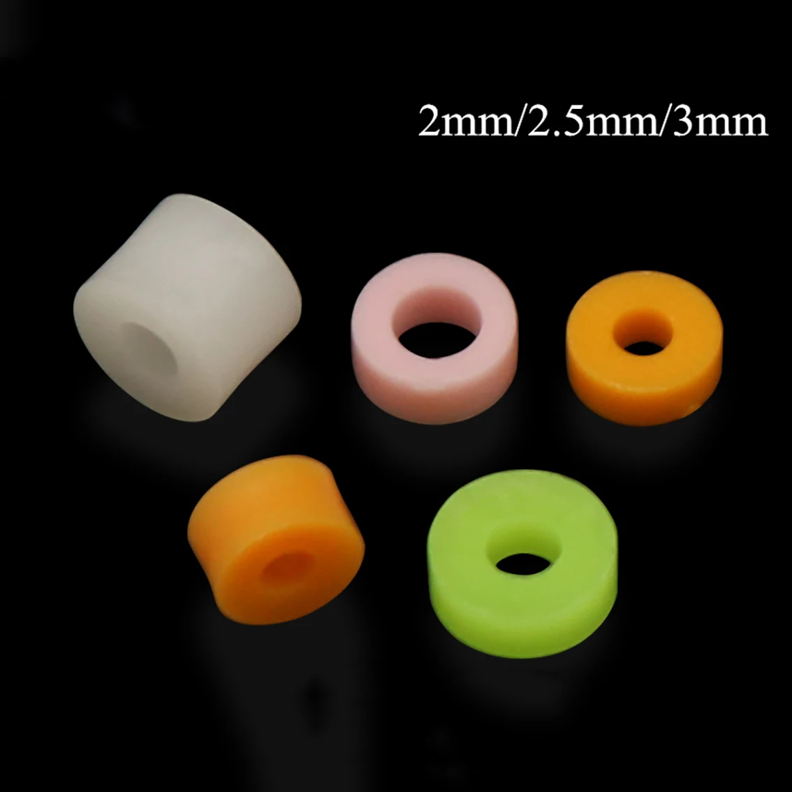 80Pcs Color Plastic Shaft Sleeve 2mm/2.5mm/3mm Fixed Gasket Limit Sleeve Washer DIY Experiment Model Material