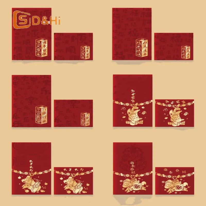 

30 шт. красных конвертов для денег на Китайский Новый год 2026 (Год Лошади), креативные мультяшные конверты для Весеннего фестиваля